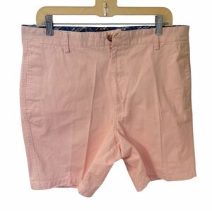 Chaps flat front cotton twill Bermuda shorts men’s 36 (8” inseam) pink